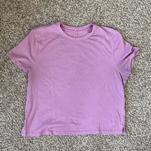Lululemon classic fit cotton blend t-shirt | size 6